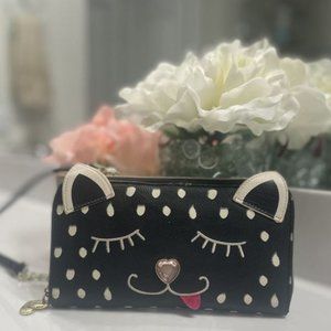 Betsy Johnson Kitty Crossbody Wallet